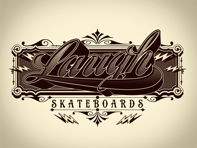 Laugh Skateboards type custom lettering design graphic design graphics laugh skateboards lettering type typography vector vintage