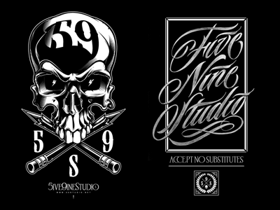 59 Studio vs Sweyda custom lettering hand lettering lettering pencil sketch skull type typography vectors