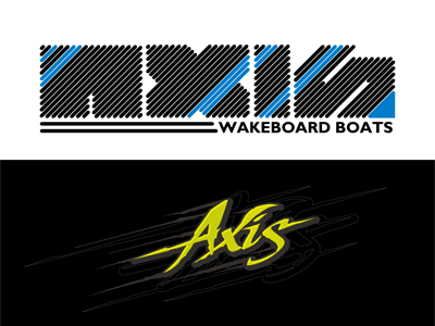 Axis boats VS Sweyda axis axis boats boat decals boat wrap custom lettering design graphic design graphics lettering type typography vector