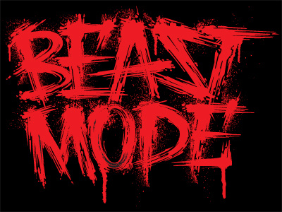 Beast Mode Hand Lettering custom lettering font fonts hand lettering lettering pencil sketch type typography