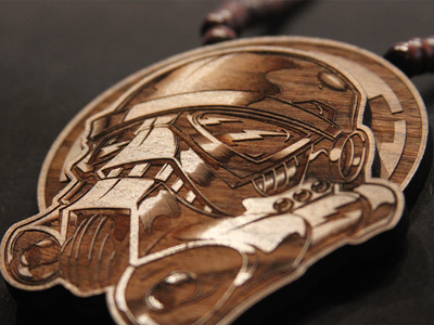 Laser engraved Stormtrooper