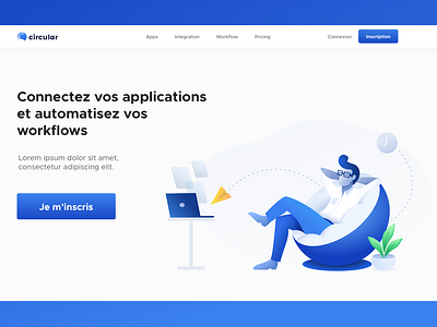 Automation landing page by Clément Rogier on Dribbble