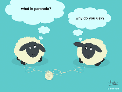 What Is Paranoia? cartoon fun illustration paranoia