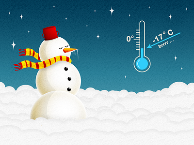 Frosty The Snowman cold design freezing frosty graphics illustration romania snow snowman