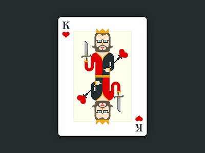 King Playing Card Illustration