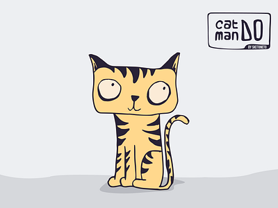Square Head Cat cat cat man do catmando illustration sketoneto