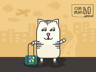 Travel Cat cat cat man do catmando ilustration sketoneto travel