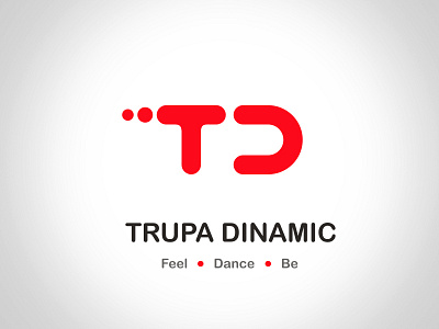 Logo - Trupa Dinamic d logo logotype red t td