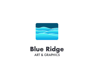 Logo Blue Ridge - version 1 art graphics blue blue hills blue ridge blueridge hills