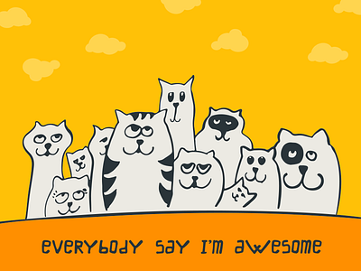 Illustration - Monday Motivation cat cat man doodle catmandoodle cats doodle illustration motivation