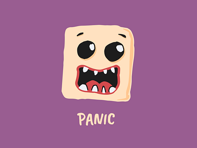 Panic cartoon character dalex doodle emotion illustration panic sketoneto