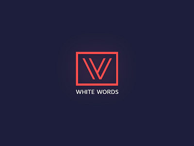 White Words Logo V2 dalex icon logo logotype sketoneto symbol w white words ww