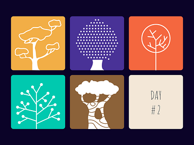 Tree Pictogram Challenge Day 2 challenge dalex flat icon pictogram simple sketoneto tree trees