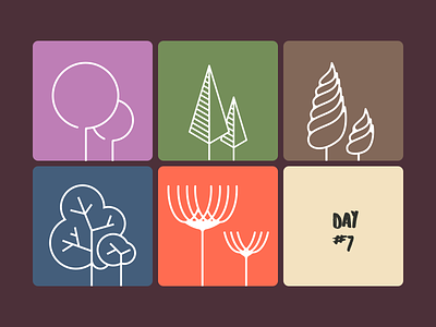 Tree Pictogram Challenge Day 7 challenge dalex flat icon pictogram simple sketoneto tree trees