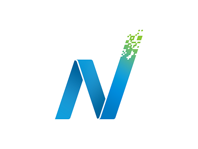 Logo N - version 2 blue dalex gradient green letter n logo logo n n sketoneto