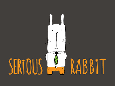 Serious Rabbit - Illustration dalex hand draw illustration rabbit serious sketch sketoneto