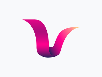Logo V With Gradients dalex dragos letter v logo logo v logotype sketoneto v