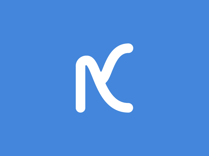 K Letter Logo No 4 by 🦄 Dragos on Dribbble