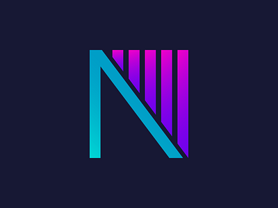 Logo N - Lines and Gradients by 🦄 Dragos on Dribbble