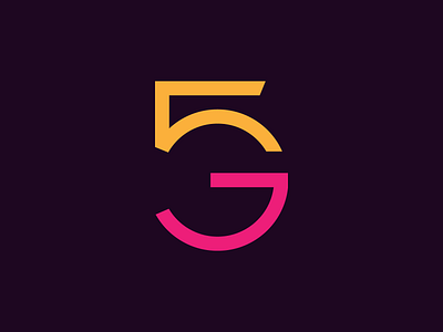 Logo 5G 5 5g dalex dragos g logo magenta simple sketoneto wifi yellow