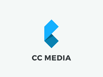 Logo CC Media - V5 cc dragos dragos.space geometric letter c logotype media shape