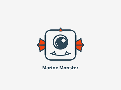 Logo - Marine Monster dragos logo character logo design logo monster marine marine monster mascot character mascot design mascot logo monster