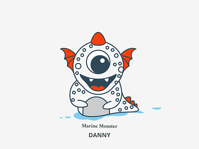 Danny - Marine Monster character dragos illustration marine marine monster design monster