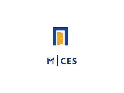 Logo M|CES access blue design door dragos alexandru logo metrosystems yellow