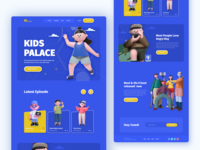 Kids: Cartoon Network Web web ui ux web ui webdesign website design website creative mike cartoon 3d character ux design ui clean