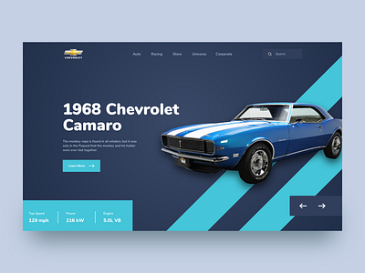 Chevrolet Camaro designs, themes, templates and downloadable graphic  elements on Dribbble