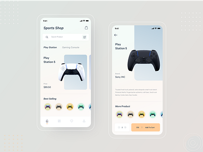 PS5 : Gaming Product Shop App app design clean ecommerce app flat game gaming minimal playstation playstation5 product app ps5 shop app shopping app sony ui ux ux design