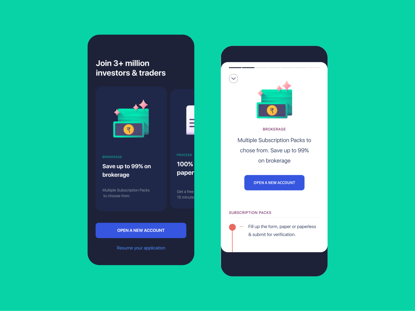 Trading App Onboarding by Umesh Kshetry on Dribbble