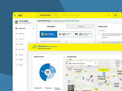 Freight Management System concept dashboard delivery freight graphic landing page logistics management tracking ui ux