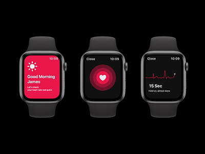 Heart Rate Monitor Concept for Iphone