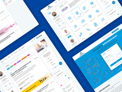 Knowledge Genie Dashboard concept dailyui dashboard health healthcare app landing page medical app social network uiux user interface