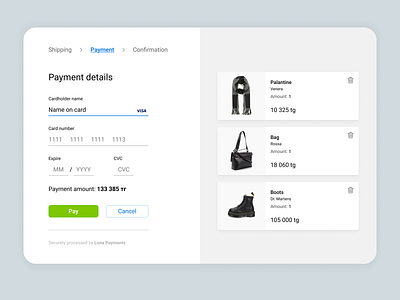 Payment checkout app dailyuichallenge design minimal payment shopping ui ux web webdesign