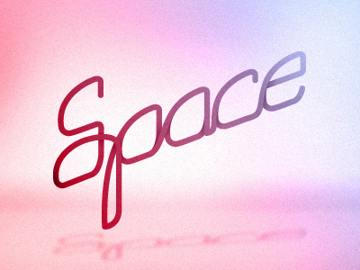 The Space filters logotype noise photoshop space typography