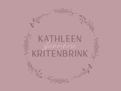 Kathleen's Birth Announcement announcement baby birth floral flowers girl illustration pink vector