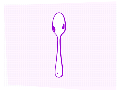 Spoon figma pop pop art purple sppon