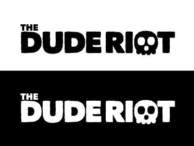 The Dude Riot band dude identity logo music punk riot skull type typography