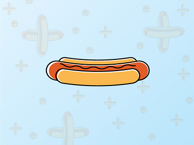 Hot Dog drawing food hot dog illustration line minimal picnic sausage vector
