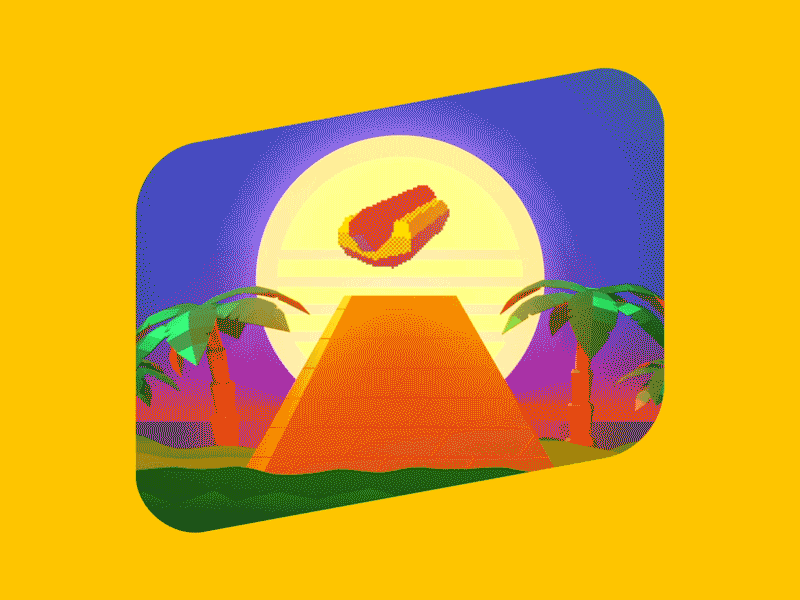 Oscar Mayer – Eye Of Dogidence animation cult cultist food hot dog illustration oscar mayer pixel art pyramid sponsored