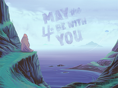 May The 4th Be With You digital painting illustration landscape may 4 photoshop sci fi star wars