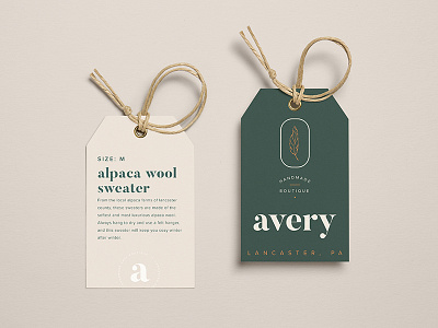 Avery Handmade Boutique Tags