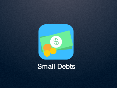 Small Debts - the new iOS 7 icon app icon ios7 money smalldebts