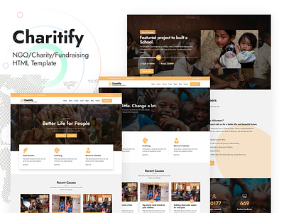 NGO/Charity/Fundraising Template charity design fundraising html 5 ngo web design website
