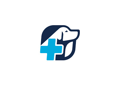 Labrador Veterinary Logo cross dog labrador logo mark plus retriever vet veterinary