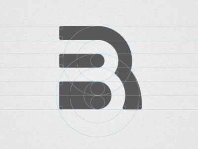 BR Monogram with grid by Brian Rodenberg on Dribbble