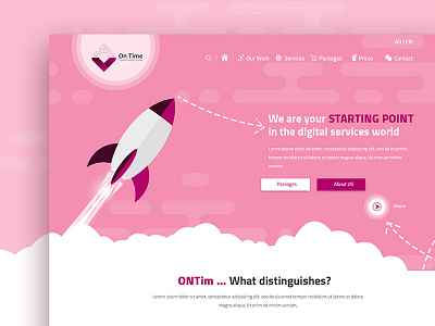 ONTime Website UI/UX