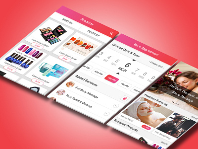 creative Cosmetics UI android app dashboard design ios profile ui ux